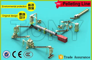 1.5-2T/H Wood Log Pellet Line